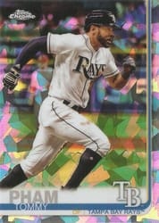 2019 Topps Chrome Sapphire Edition Base Set Tommy Pham #175 card