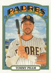 2021 Topps Heritage Base Set Tommy Pham #411 card