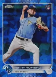 2022 Topps Chrome Update Sapphire Edition Base Set Tommy Romero #US76 card