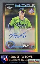 2024 Topps Pro Debut Chrome Autographs Tommy Troy #PDC-166 card