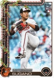 2025 Topps Holiday Base Set Tomoyuki Sugano #H137 card