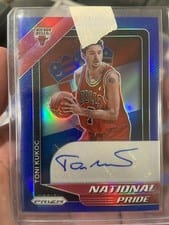 2020-21 Panini Chronicles National Pride Signatures Toni Kukoc #NPS-TKK card