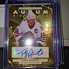 2025-26 Upper Deck Artifacts Aurum Signatures Tony Amonte #AS-TA card