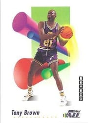 1991-92 SkyBox Base Set Tony Brown #278 card
