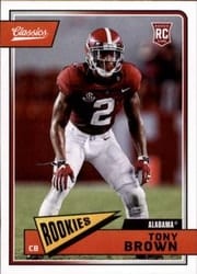 2018 Panini Classics Base Set Tony Brown #277 card