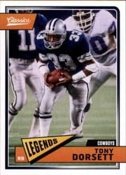 2018 Panini Classics Base Set Tony Dorsett #120 card