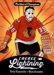2024-25 Parkhurst Champions Crease Lightning Tony Esposito #CL-18 card