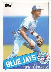 1985 Topps Base Set Tony Fernandez #48 card