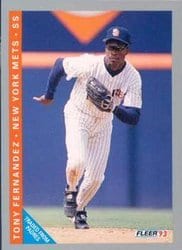 1993 Fleer Base Set Tony Fernandez #470 card