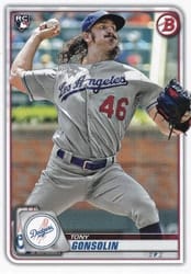 2020 Bowman Base Set Tony Gonsolin #63 card
