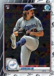 2020 Bowman Chrome Base Set Tony Gonsolin #74 card