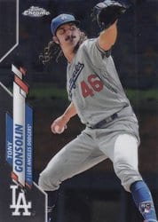 2020 Topps Chrome Base Set Tony Gonsolin #114 card
