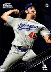 2020 Topps Chrome Black Base Set Tony Gonsolin #63 card