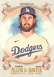 2021 Topps Allen & Ginter Base Set Tony Gonsolin #292 card