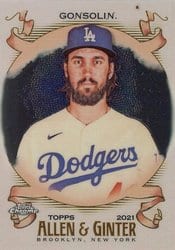 2021 Topps Allen & Ginter Chrome Base Set Tony Gonsolin #292 card