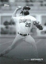 2022 Topps Black & White Base Set Tony Gonsolin #87 card