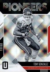 2018 Panini Unparalleled Pioneers Tony Gonzalez #PN-TG card