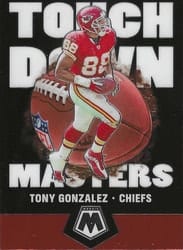 2020 Panini Mosaic Touchdown Masters Tony Gonzalez #TM15 card