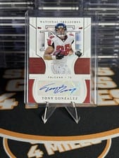 2020 Panini National Treasures Signatures Tony Gonzalez #S-TG card