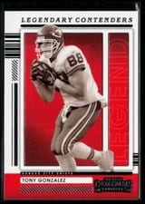 2021 Panini Contenders Legendary Contenders Tony Gonzalez #LGD-TGO card