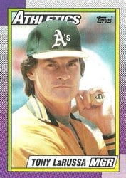 1990 Topps Base Set Tony LaRussa #639 card