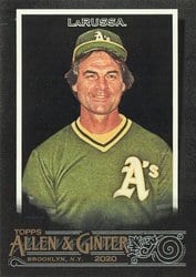 2020 Topps Allen & Ginter X Base Set Tony LaRussa #319 card