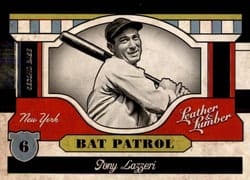 2019 Panini Leather & Lumber Bat Patrol Tony Lazzeri #BP-10 card