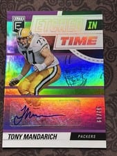 2022 Donruss Elite Etched in Time Signatures Tony Mandarich #ET-TM card