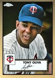2021 Topps Chrome Platinum Anniversary Base Set Tony Oliva #593 card