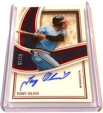 2023 Panini Immaculate Collection Shadowbox Signatures Tony Oliva #SS-TO card