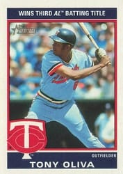 2025 Topps Heritage 1976 Retires Tony Oliva #76R-14 card