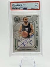 2023-24 Topps Royalty Influential Ink Tony Parker #II-TP card
