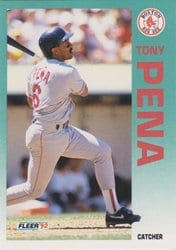 1992 Fleer Base Set Tony Pena #43 card