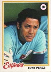1978 Topps Base Set Tony Perez #15 card