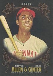 2021 Topps Allen & Ginter X Base Set Tony Pérez #323 card