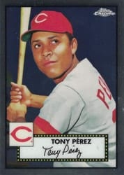 2021 Topps Chrome Platinum Anniversary Base Set Tony Pérez #661 card