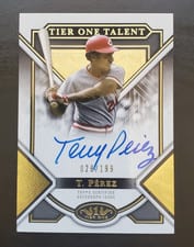 2023 Topps Tier One Talent Autographs Tony Pérez #T1TA-TP card
