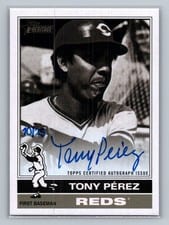 2024 Topps Heritage Flashbacks Autographed Relic Tony Pérez #FAR-TP card