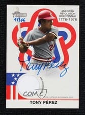 2025 Topps Heritage Bicentennial Autographed Relic Tony Pérez #BAR-TP card