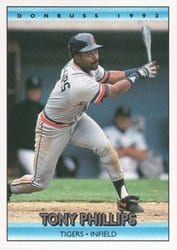 1992 Donruss Base Set Tony Phillips #328 card