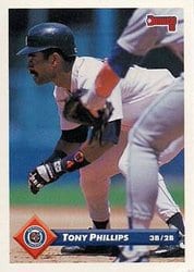 1993 Donruss Base Set Tony Phillips #701 card