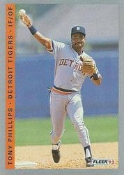 1993 Fleer Base Set Tony Phillips #233 card