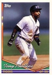 1994 Topps Base Set Tony Phillips #48 card