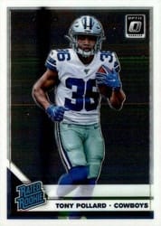 2019 Donruss Optic Base Set Tony Pollard #187 card