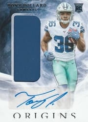 2019 Panini Origins Base Set Tony Pollard #132 card