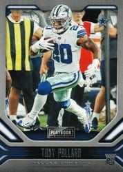 2019 Panini Playbook Base Set Tony Pollard #135 card