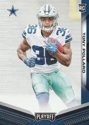 2019 Panini Playoff Base Set Tony Pollard #236 card