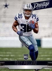 2019 Panini Prestige Base Set Tony Pollard #282 card