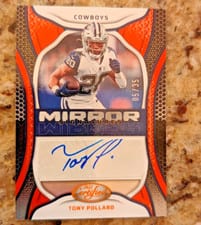 2022 Panini Certified Mirror Signatures Tony Pollard #MS-TP card