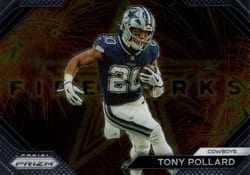 2023 Panini Prizm Fireworks Tony Pollard #15 card